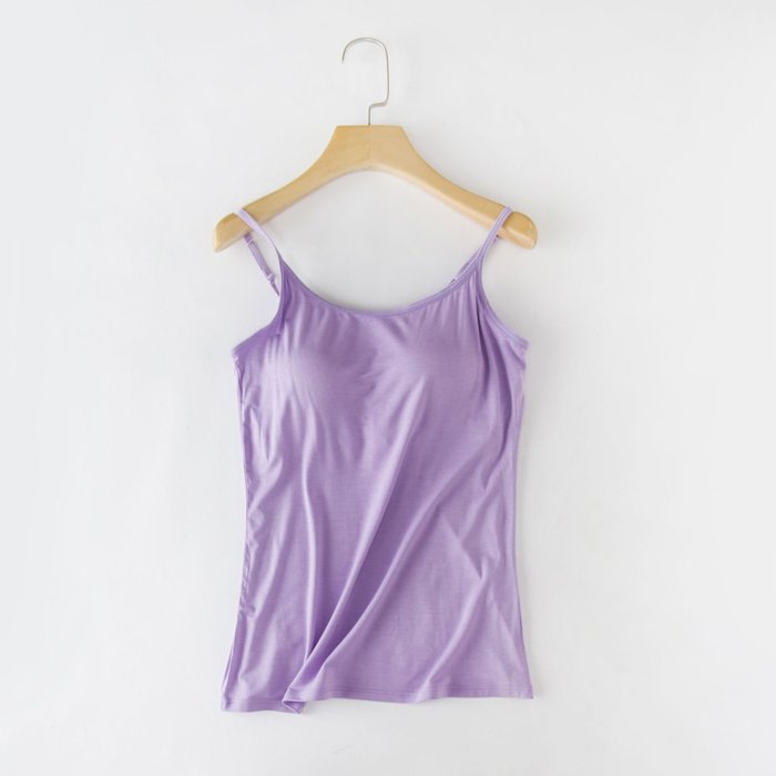 Tank With Built-In Bra - Buy 3 free shipping