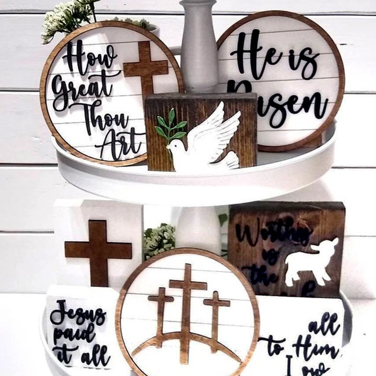 "Jesus is Risen"Easter Tray Bundle Kit