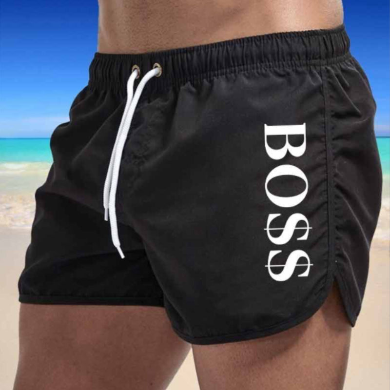 Men's Lightweight Quick Dry Drawsting Swim Trunks