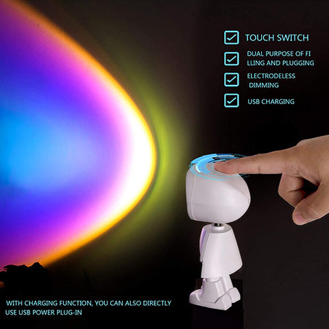 (🔥30% OFF 🔥)Romantic Modern Robot Sunset Lamp