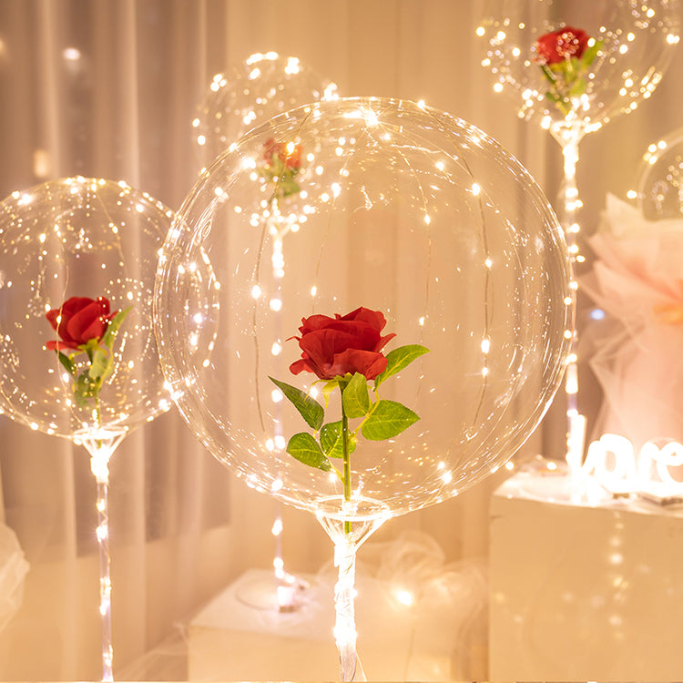 Hot Sale💕LED Luminous Balloon Rose Bouquet