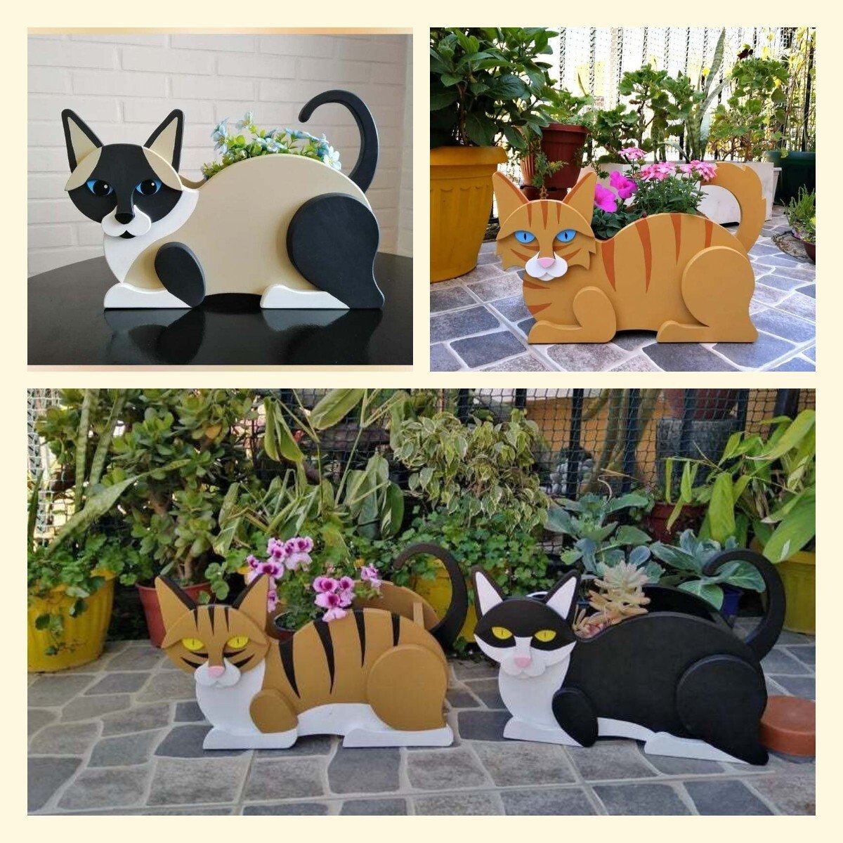 Cat Planter-Garden Lovely Decor