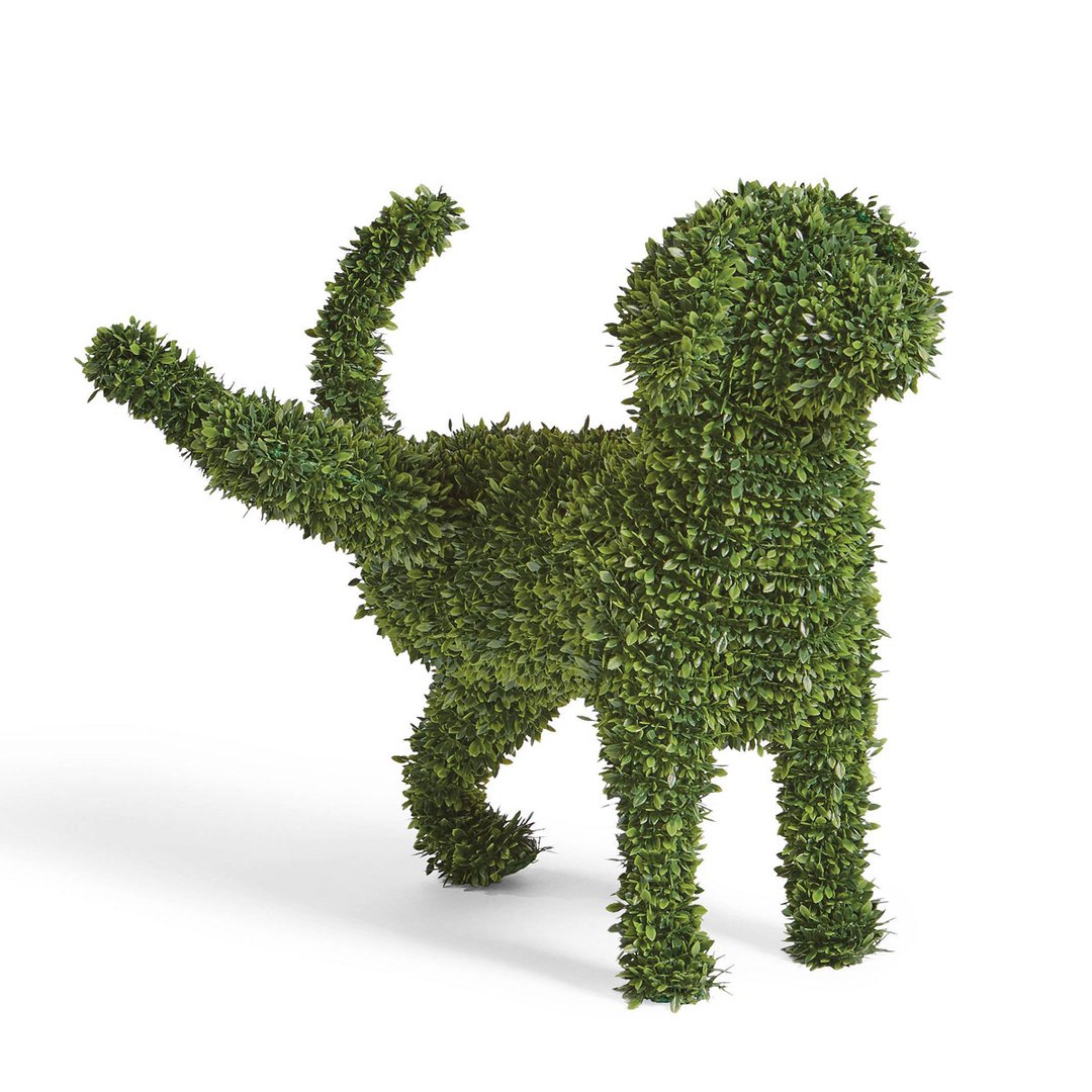 Decorative Peeing Dog Topiary