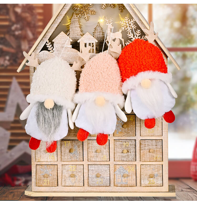 Christmas Decoration Christmas Lamb Fleece Hat Faceless Doll Pendant Christmas Tree Gnome Pendant