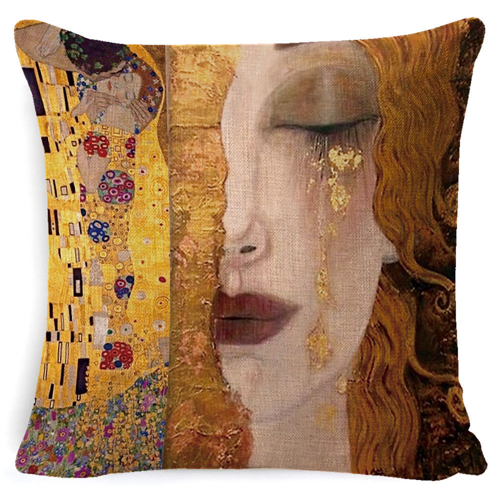 Gustav Klimt Inspired Cushion Covers