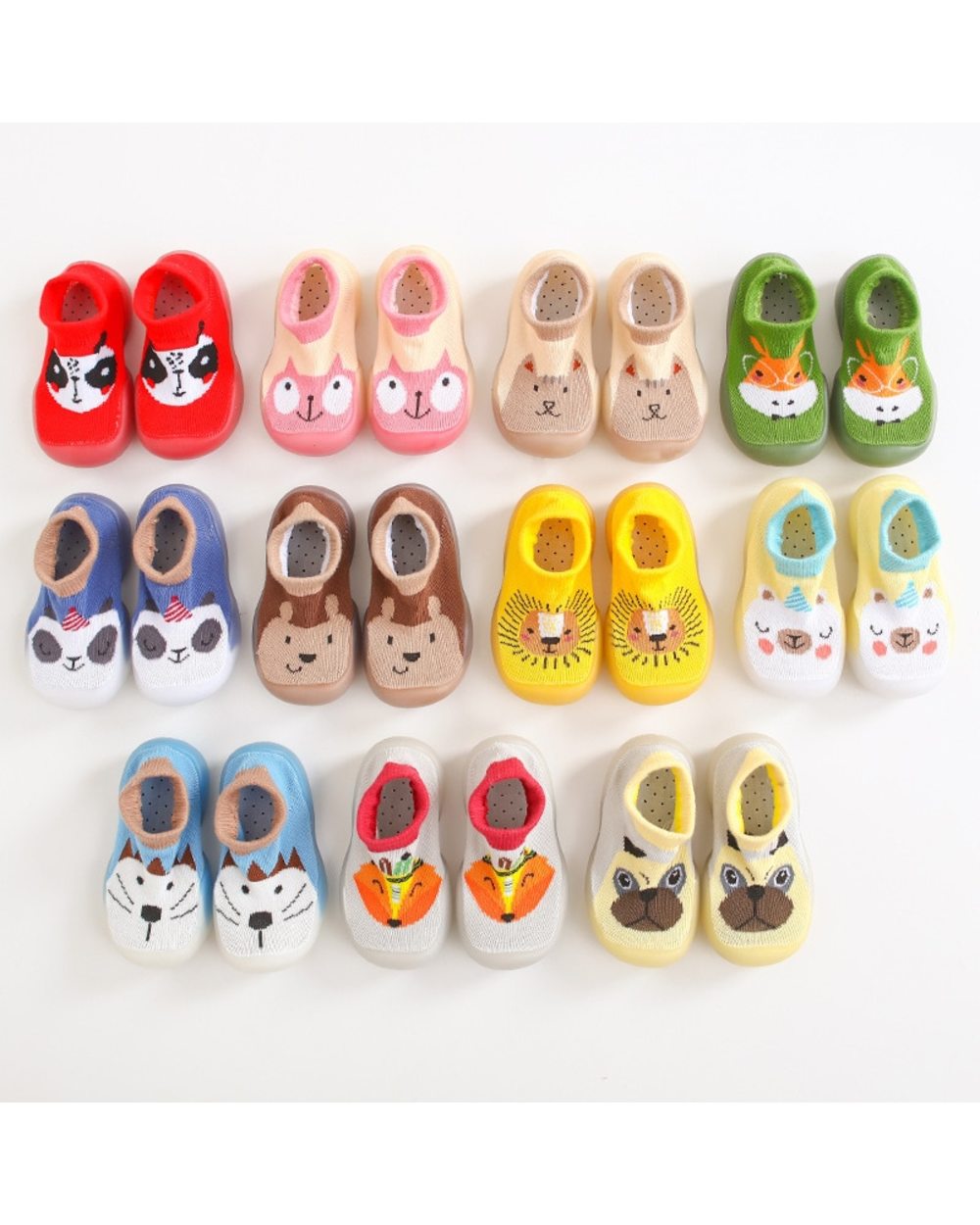 BabyFeet Adorable Animals - Non-Slip Baby Shoe-Socks