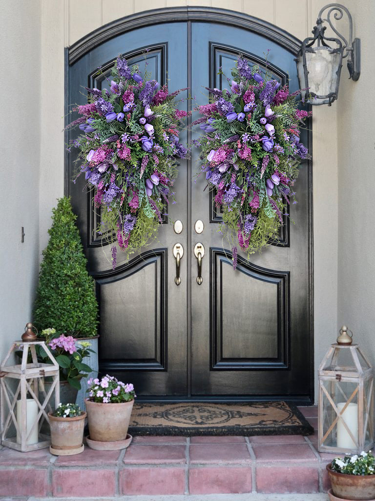 💜Hot Sale 50%OFF💜Spring Front Door Swag-Rustic Home Decor