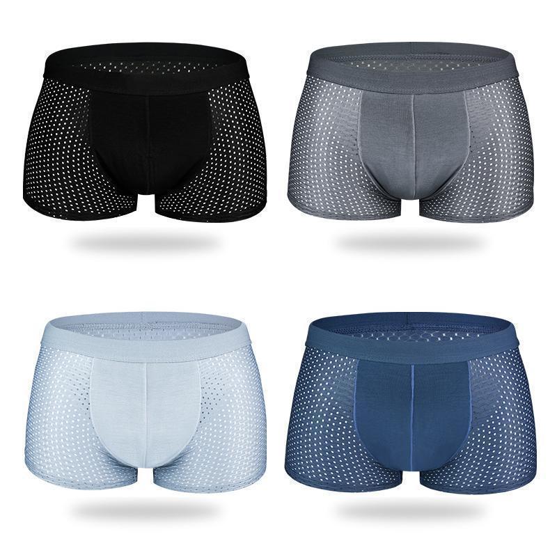 Men's honeycomb breathable ice silk underwear