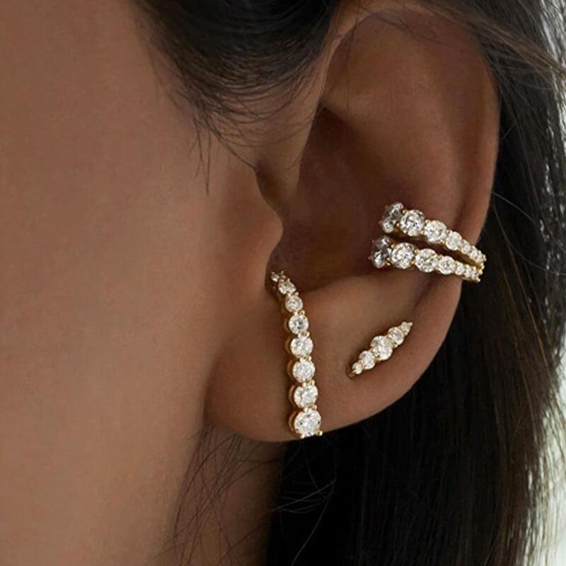 Painless Zircon Ear Bone Clip