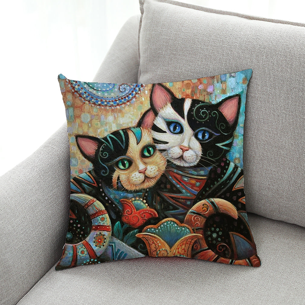 Kleo Cats by Marjorie Sarnat Cushion Covers - Closing Sale