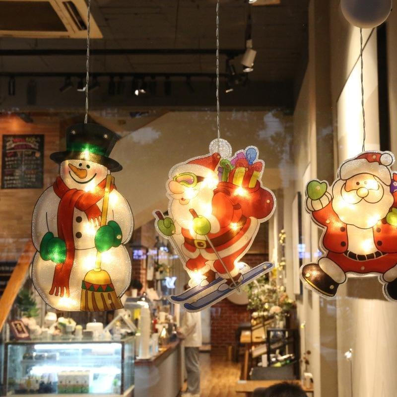 Christmas Window Decoration Hanging Lights