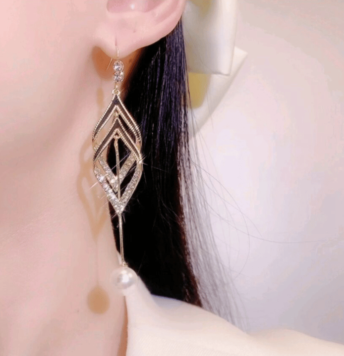 Rhombus Opal earrings