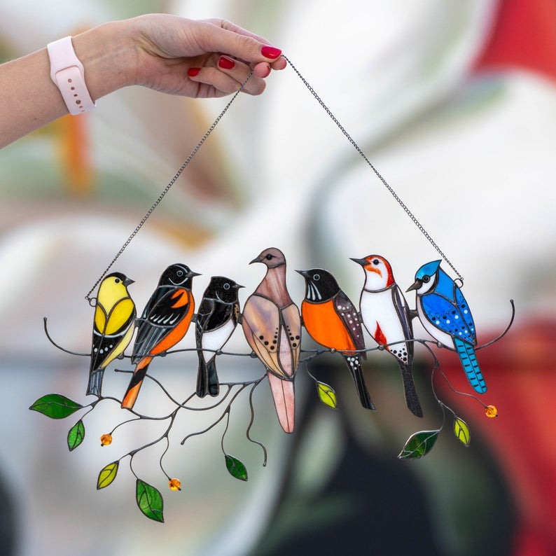 🎁The Best Gift-Birds Stained Glass Window Hangings