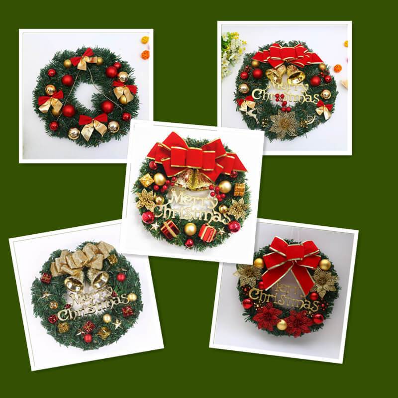 Artificial Christmas Wreath 12inch with Bow