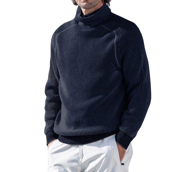 Cashmere turtleneck ski sweater