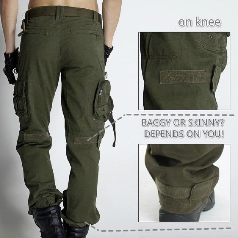 Men's multi-pocket tactical overalls