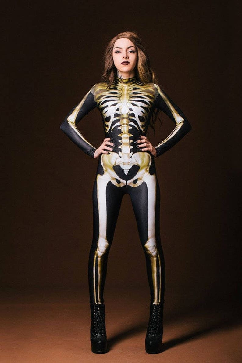 🎃Halloween Early Sale🎃 - Golden Skeleton Costume