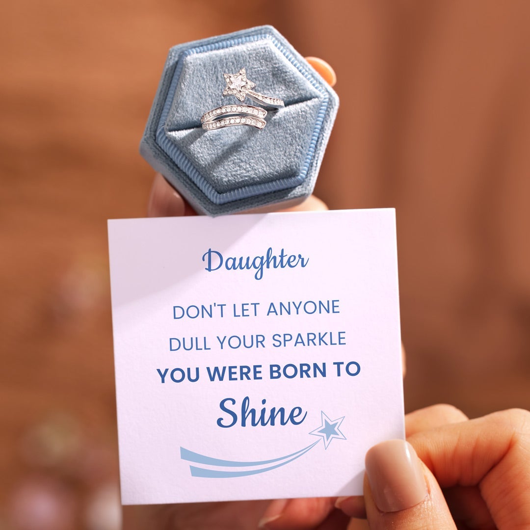 You Were Born To Shine Star Wrap Ring