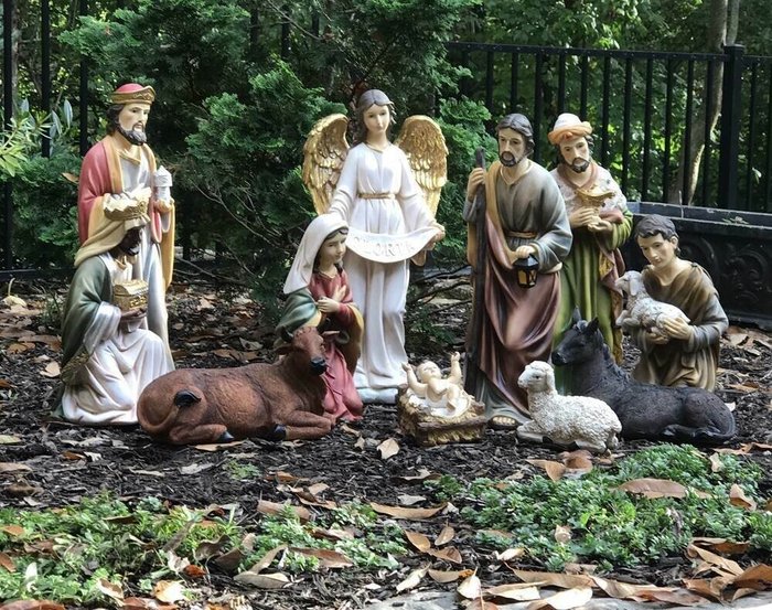 Further Reductions🎉-11 Piece Outdoor Nativity Lawn Art/Figurine Set