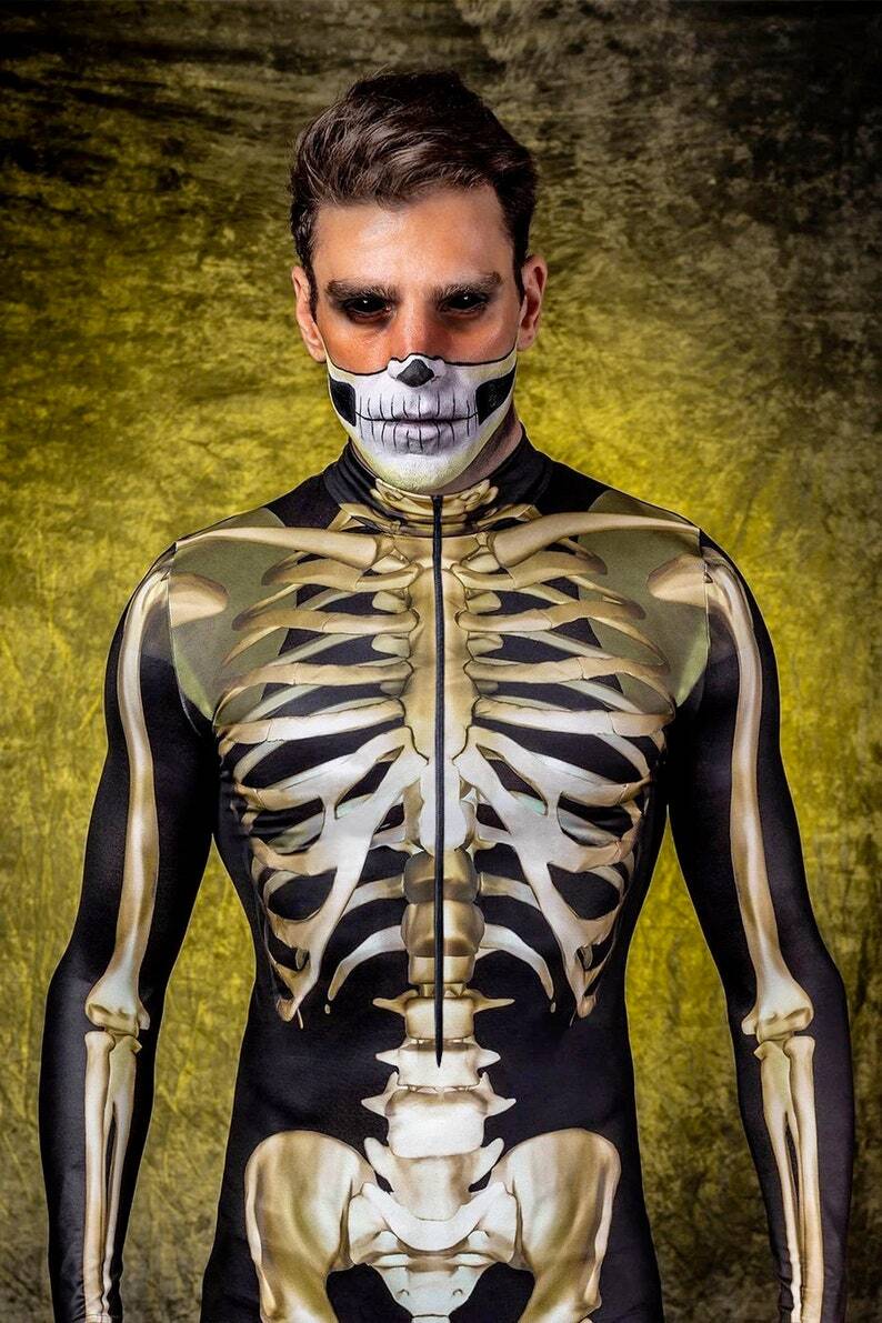 🎃Halloween Early Sale🎃 - Golden Skeleton Costume