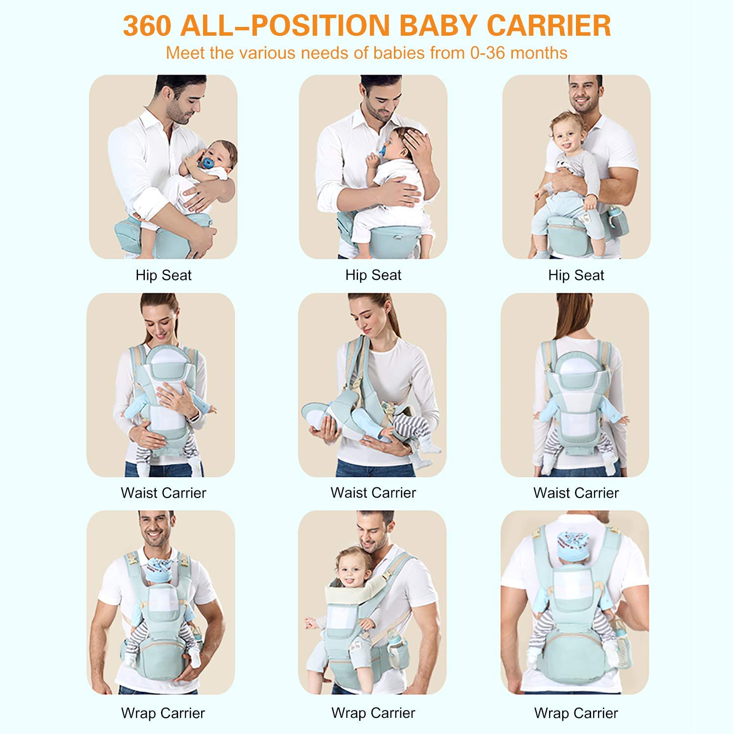 Baby Carrier with Lumbar Support