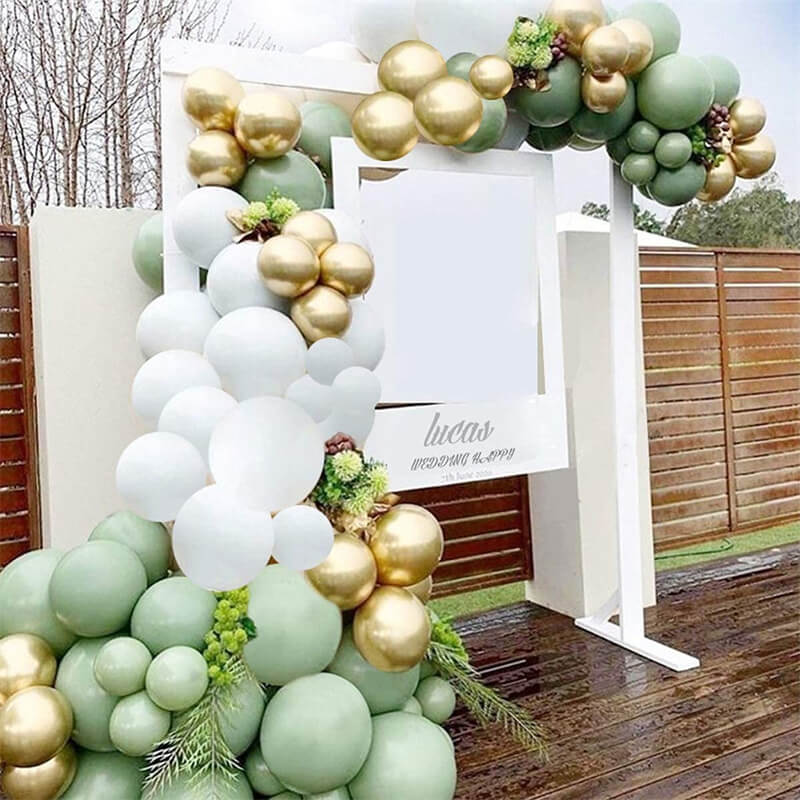 119 Pcs Olive Green Balloon Arch Garland Set for Birthday Wedding Baby Party Decorative Balloons