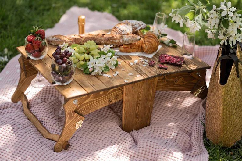 🔥Best gift🔥Folding Picnic Basket Table