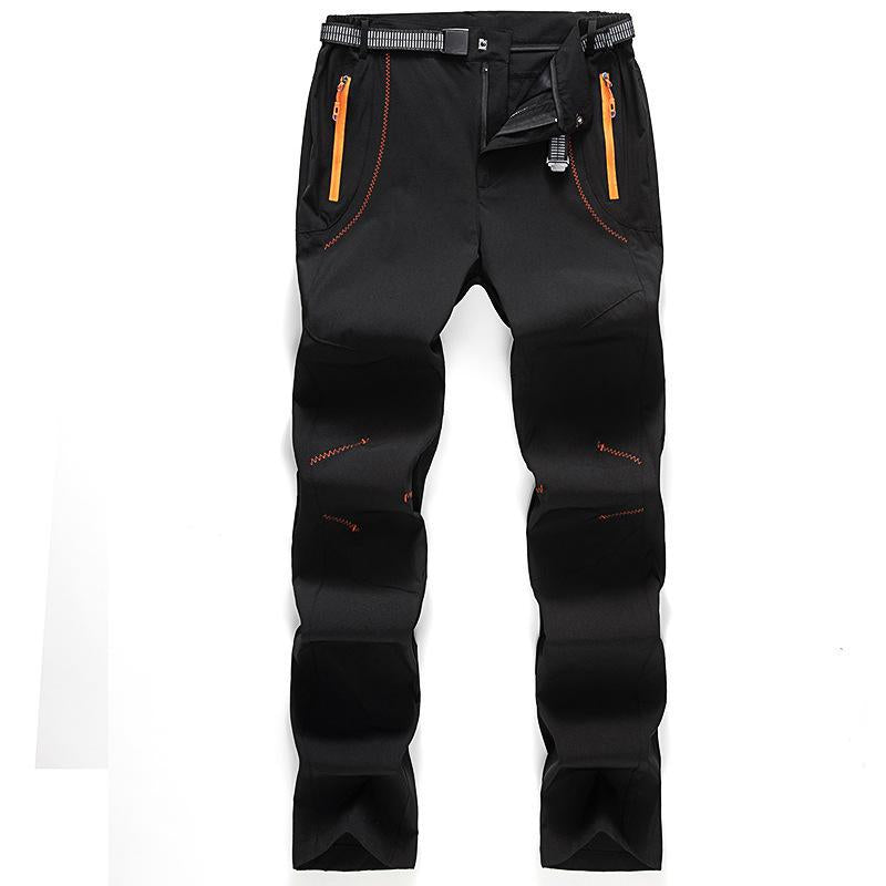 2022 Men's Outdoor Quick-Dry Lightweight Waterproof Hiking Mountain Pants（Gift belt）