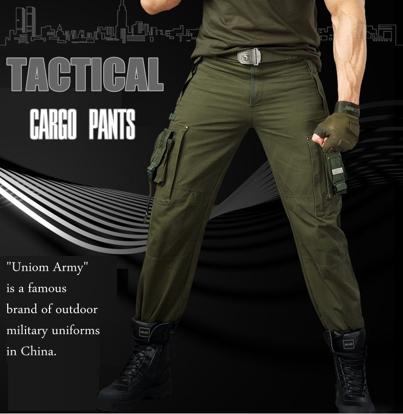 Men's multi-pocket tactical overalls