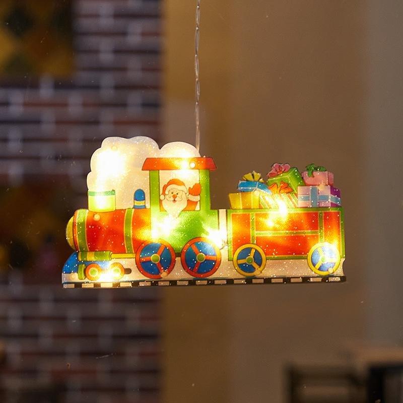 Christmas Window Decoration Hanging Lights