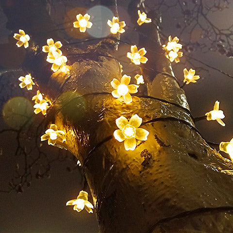 (🔥30% OFF 🔥)Solar Cherry Blossoms String Lights 23 Feet 50 LED