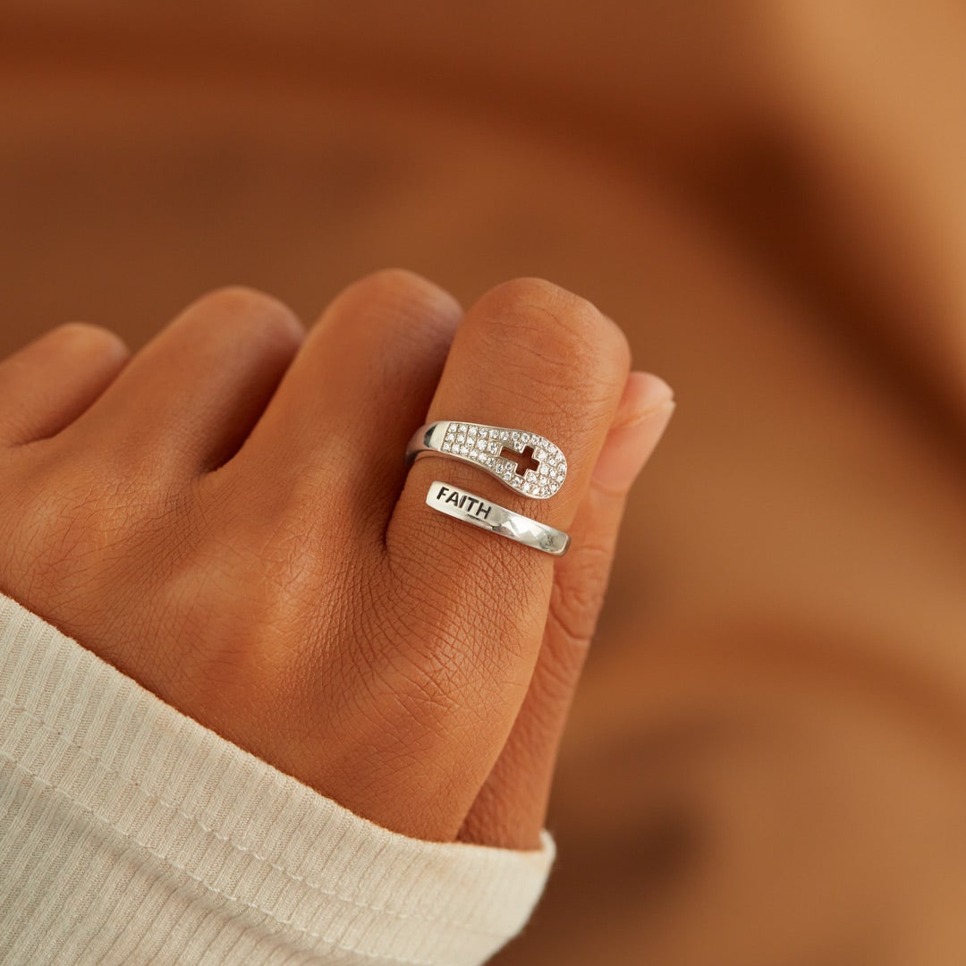 Faith Can Move Mountains Faith Wrap Ring