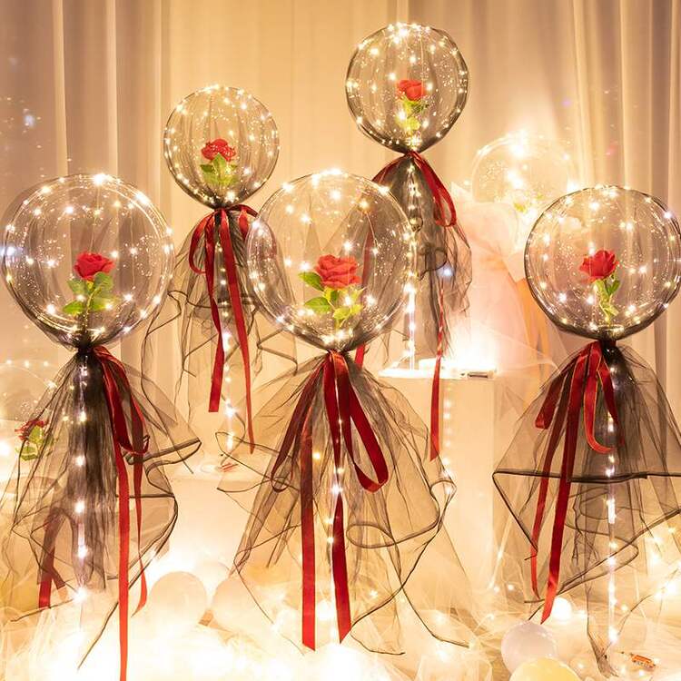 Hot Sale💕LED Luminous Balloon Rose Bouquet