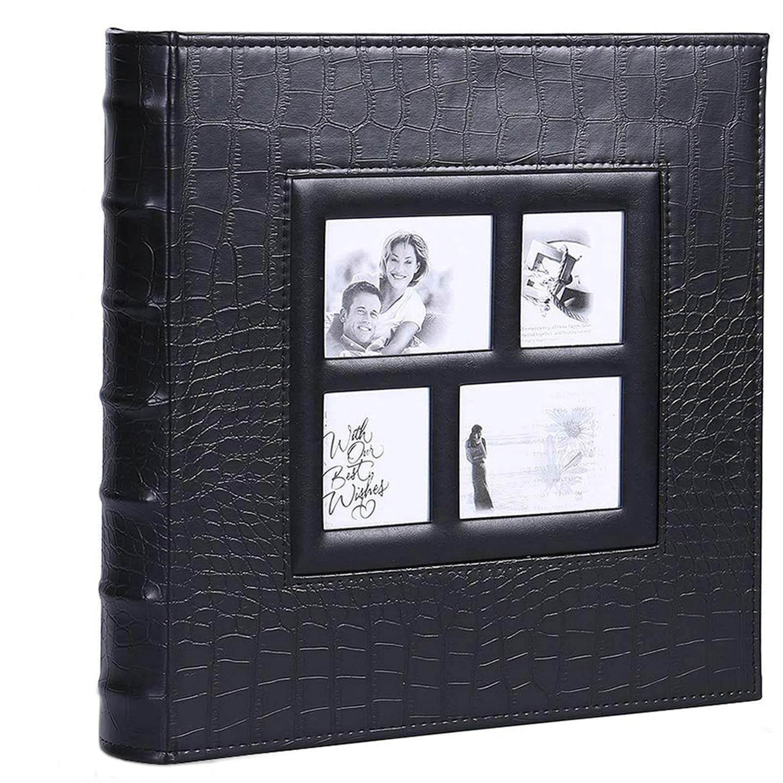 Photo Albums 6x4 400 Photos Slip in Leather Cover Extra Large Capacity for Family Wedding Anniversary Baby Vacation