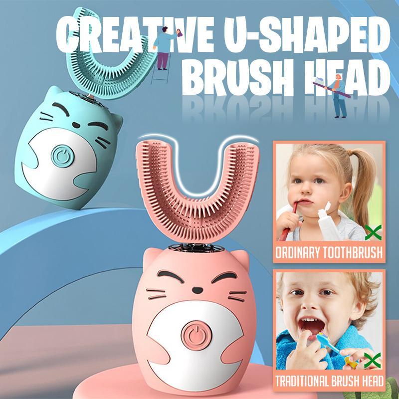 Children\'s U-Shaped Cartoon Electric Toothbrush