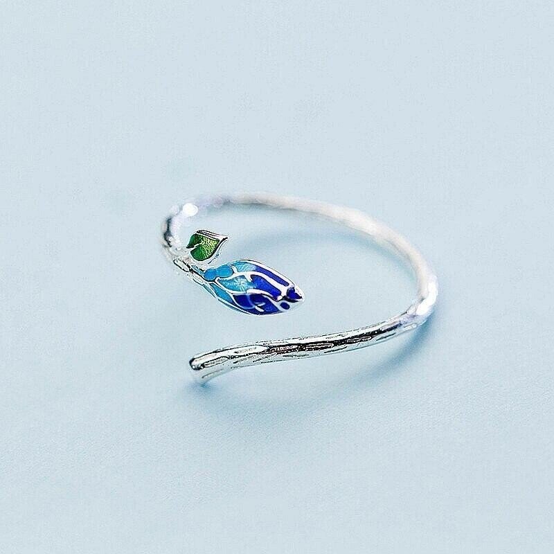 Flower Bud 925 Sterling Silver Ring