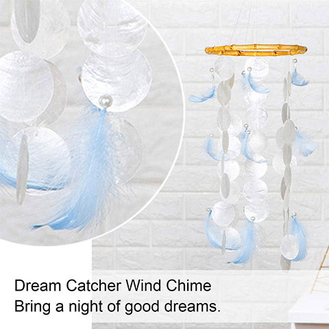 (🔥30% OFF 🔥)Feather Shell Wind Chimes Dream Catcher Wind Chime