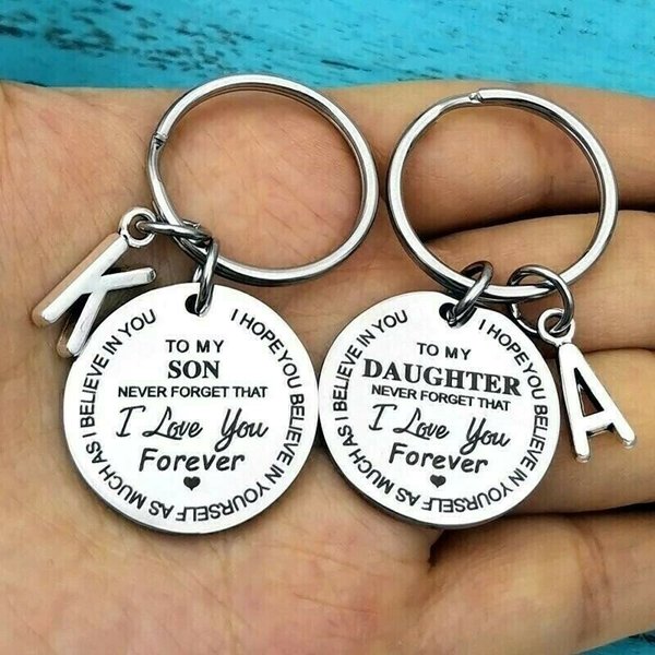 （ Best Father Mother Gift）My Son / Daughter I Love You Forever Keychain