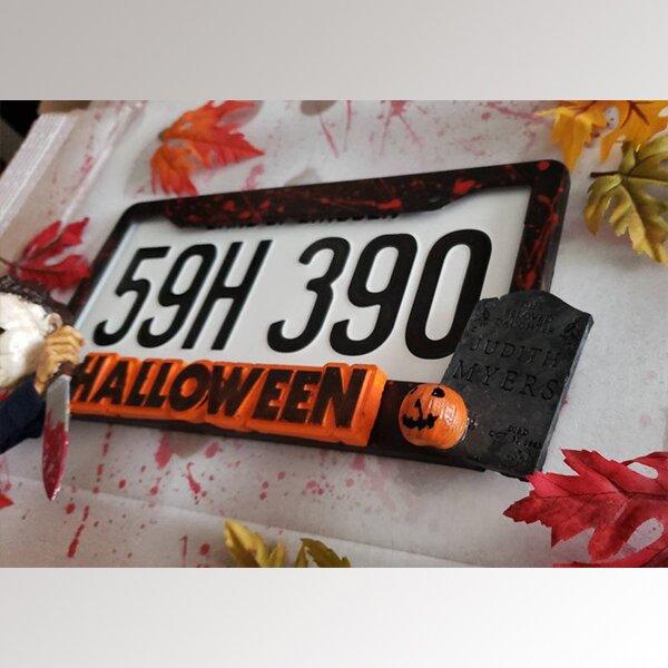 Halloween Michael Myers License Plate Frame