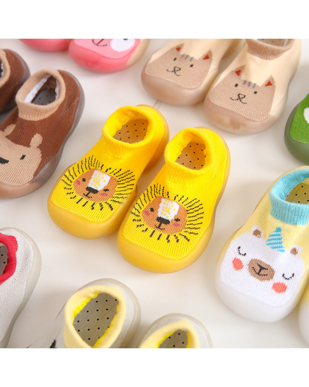 BabyFeet Adorable Animals - Non-Slip Baby Shoe-Socks