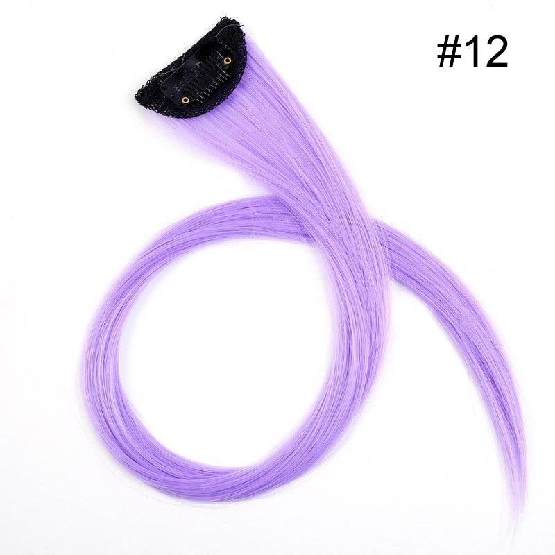 Colorful Hair Extensions Synthetic Hairpieces