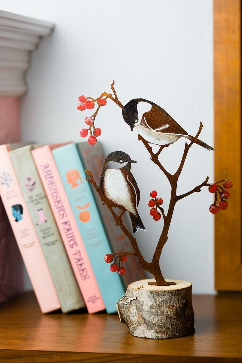 black-capped tit silhouette