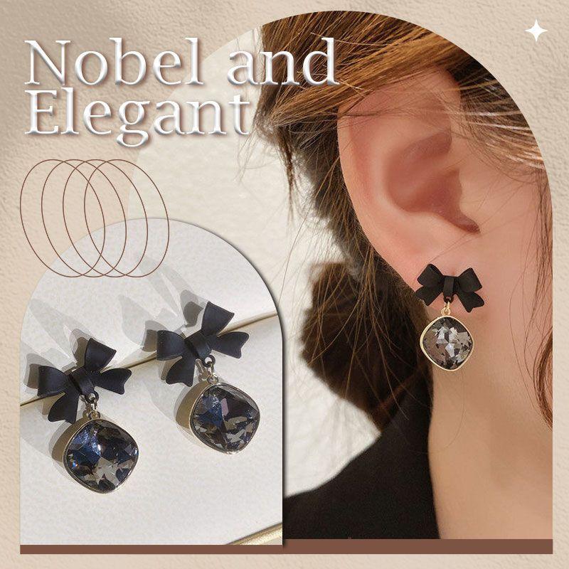 Fashion Bow Snowflake Earrings