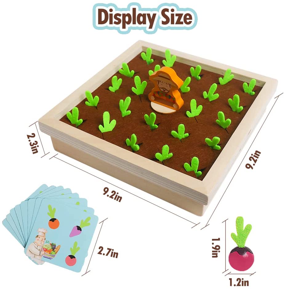 Carrot Harvest Planting Wooden Toy