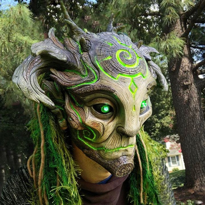 Green Man Forest Spirit Mask Costume Accessories Masks