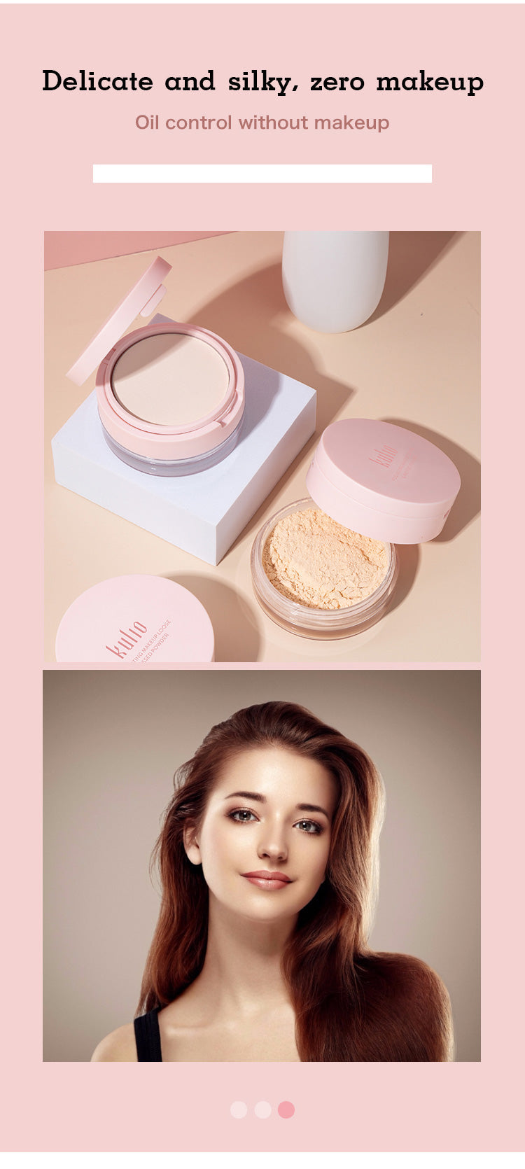 Misty Set Makeup Pressed powder and loose powder two in one