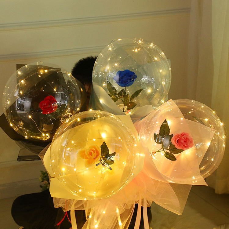 Hot Sale💕LED Luminous Balloon Rose Bouquet