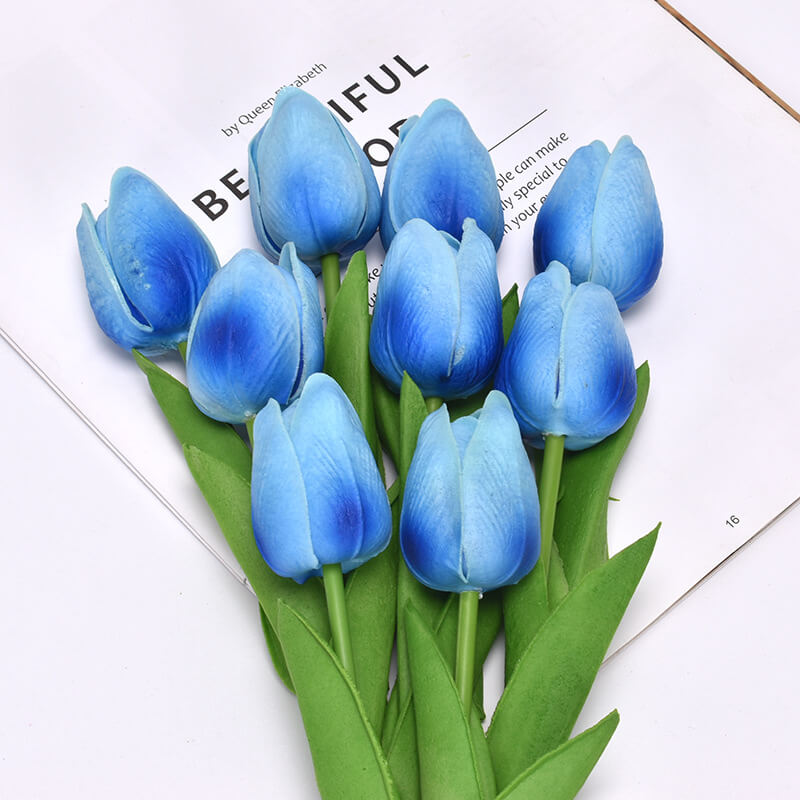 10PCS Artificial Flowers Fake Flower Tulips Real Touch for Wedding Room Home Hotel Party Garden Decoration