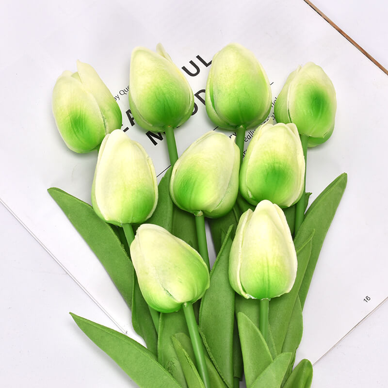 10PCS Artificial Flowers Fake Flower Tulips Real Touch for Wedding Room Home Hotel Party Garden Decoration