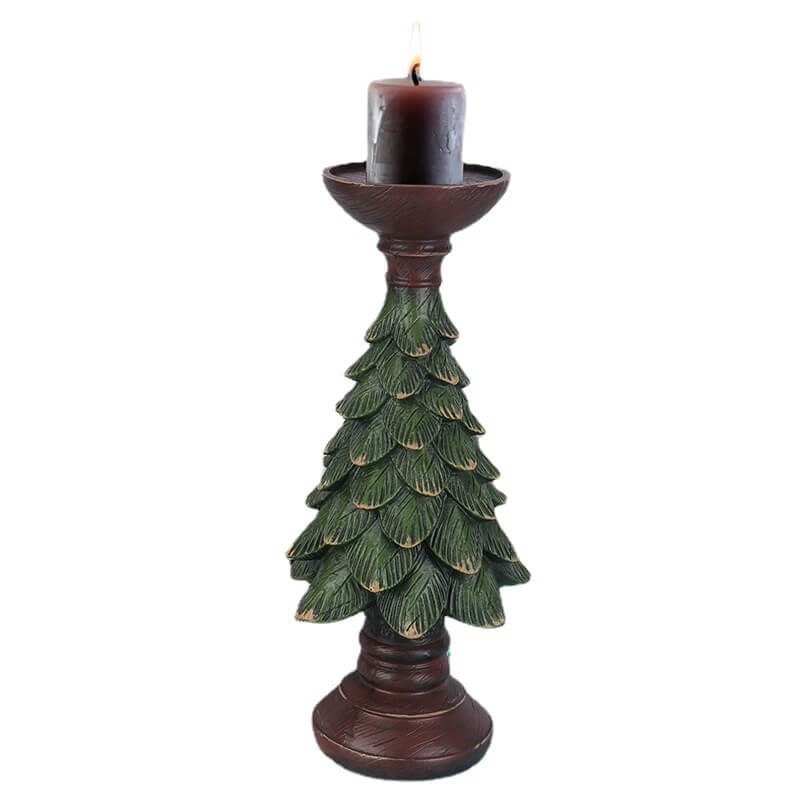 Christmas Tree Shape Candle Holder Living Room Desktop Decoration Ornaments